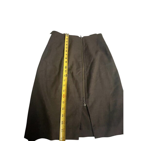 Banana Republic Skirt Mini Size 4 Stretch Lined Side Zip Brown - Picture 4 of 10